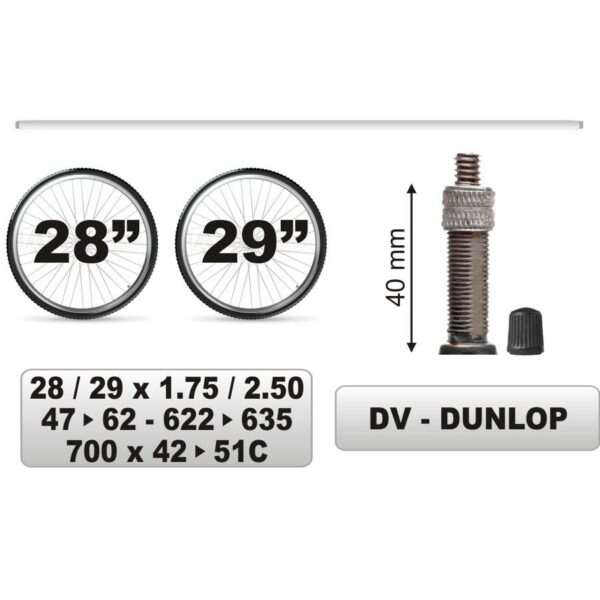 DĘTKA   28/29 x 1,75 / 2,5   DV